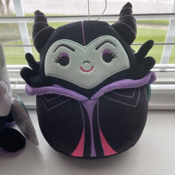 Disney Squishmallows Villains Ursula and Maleficent Plush New with Tags - Picture 2 of 8